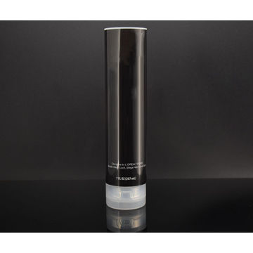 Tube transparent de 120 ml avec impression offset noir intégral